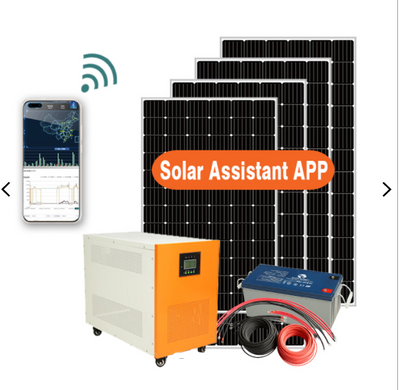 Système d'énergie solaire tout-en-un personnalisé de 5 kW pour bureau en Allemagne